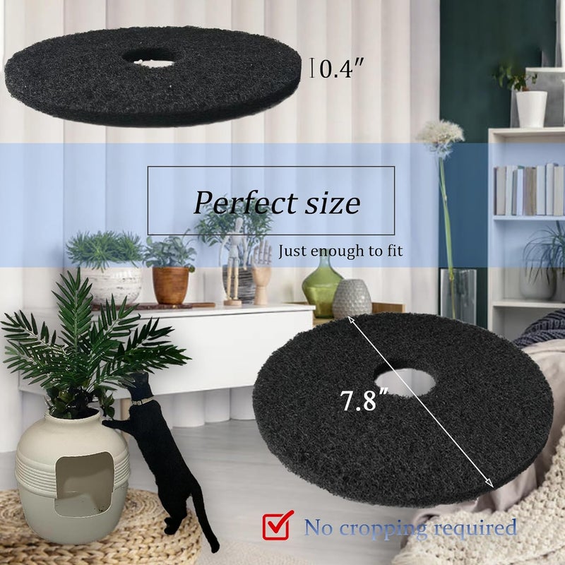 PurifyLogix Cat Litter Box Replacement Carbon Charcoal Filters Compatible with Hidden Cat Litter Box（ 6PCS ） - Activated Carbon Charcoal Filters for Cat Litter Box, Absorbing Odor, Keep Home Fresh - Image 4